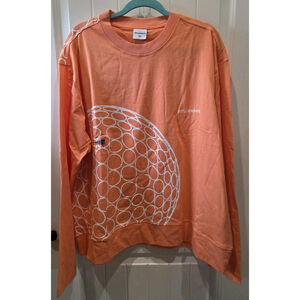Students Brand Golf The Cure Orange Long Sleeve XL NWT $72 Golf Ball Print